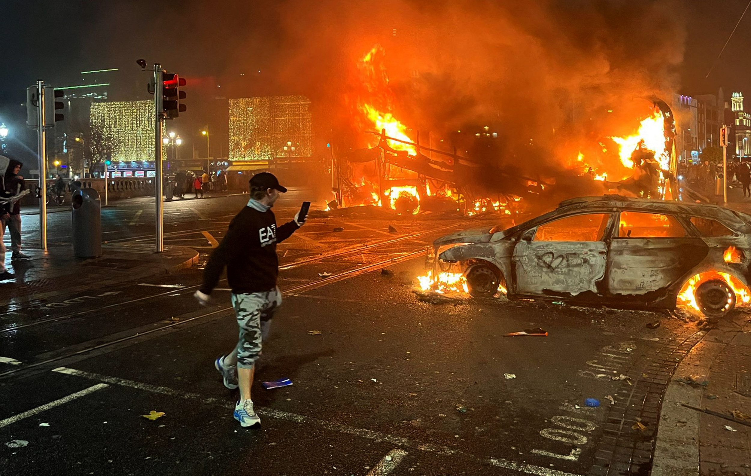 Riots Erupt in Dublin After Children Stabbed