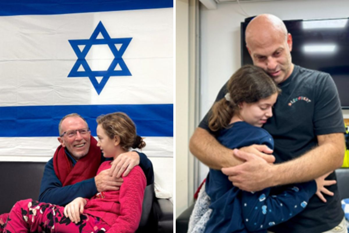 Photos Show Emotional Moment When Israeli Hostages Are Reunited With   Israeli Hostages Released Images 