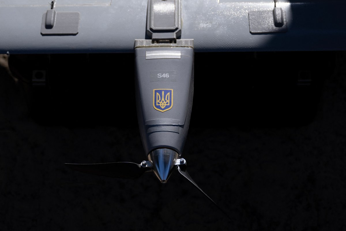 Ουκρανικό drone που απεικονίζεται στο Κίεβο