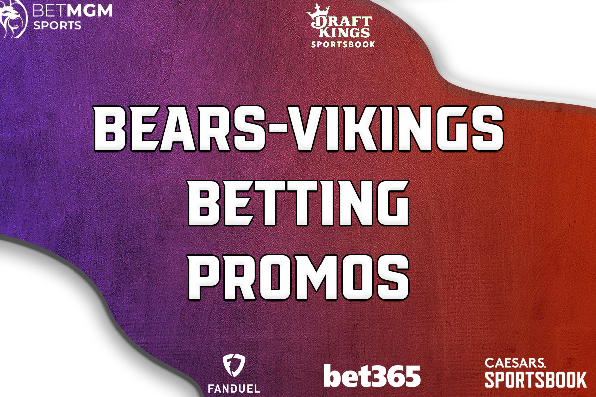 Bears-Vikings Betting Promos: Snag $3,800 MNF Bonuses From DraftKings, More