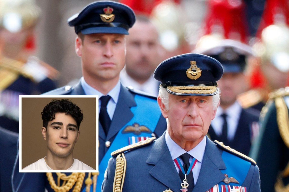 King Charles, William and Omid Scobie