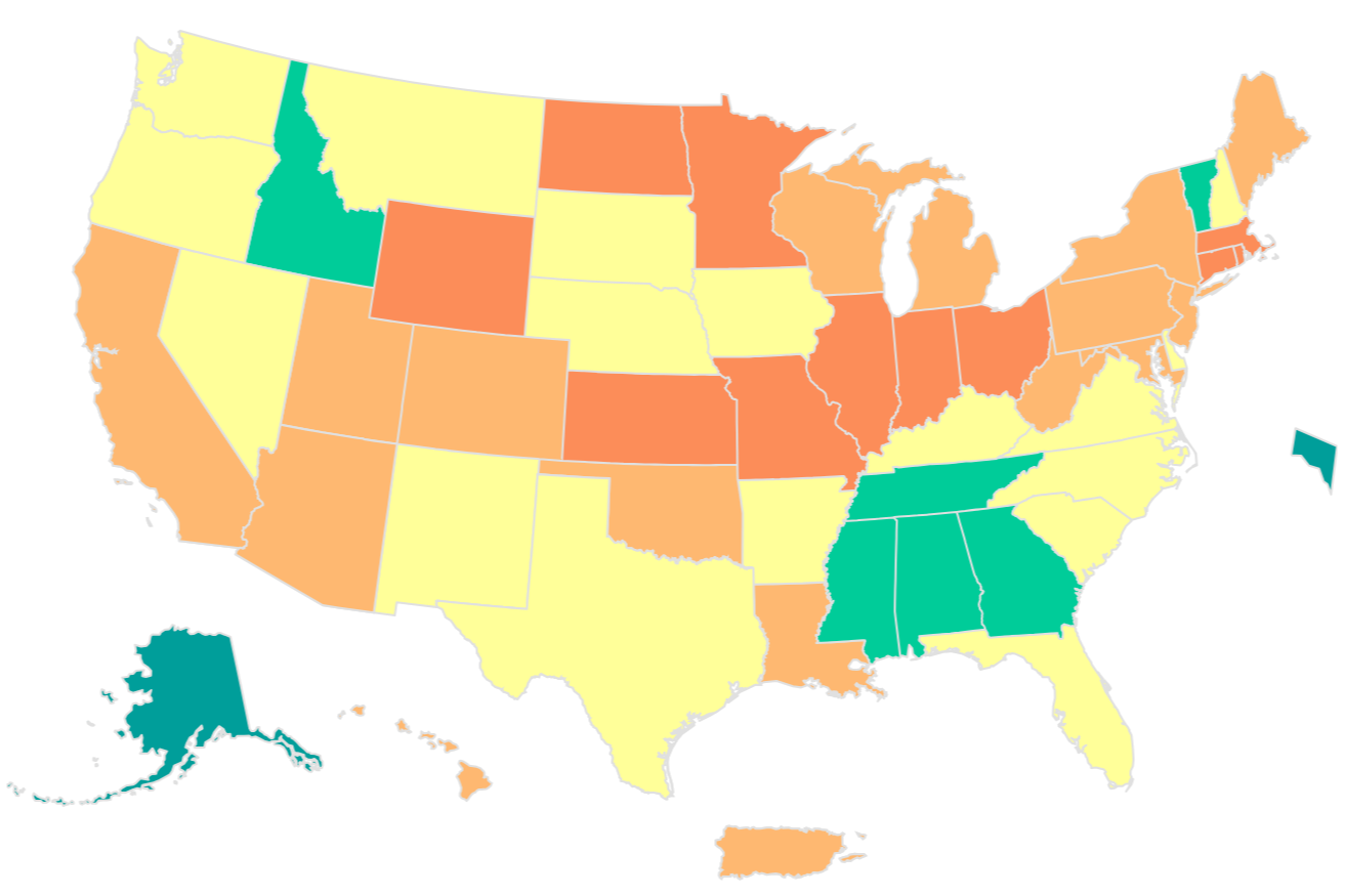 Coronavirus map reveals US states seeing a rise in hospitalizations