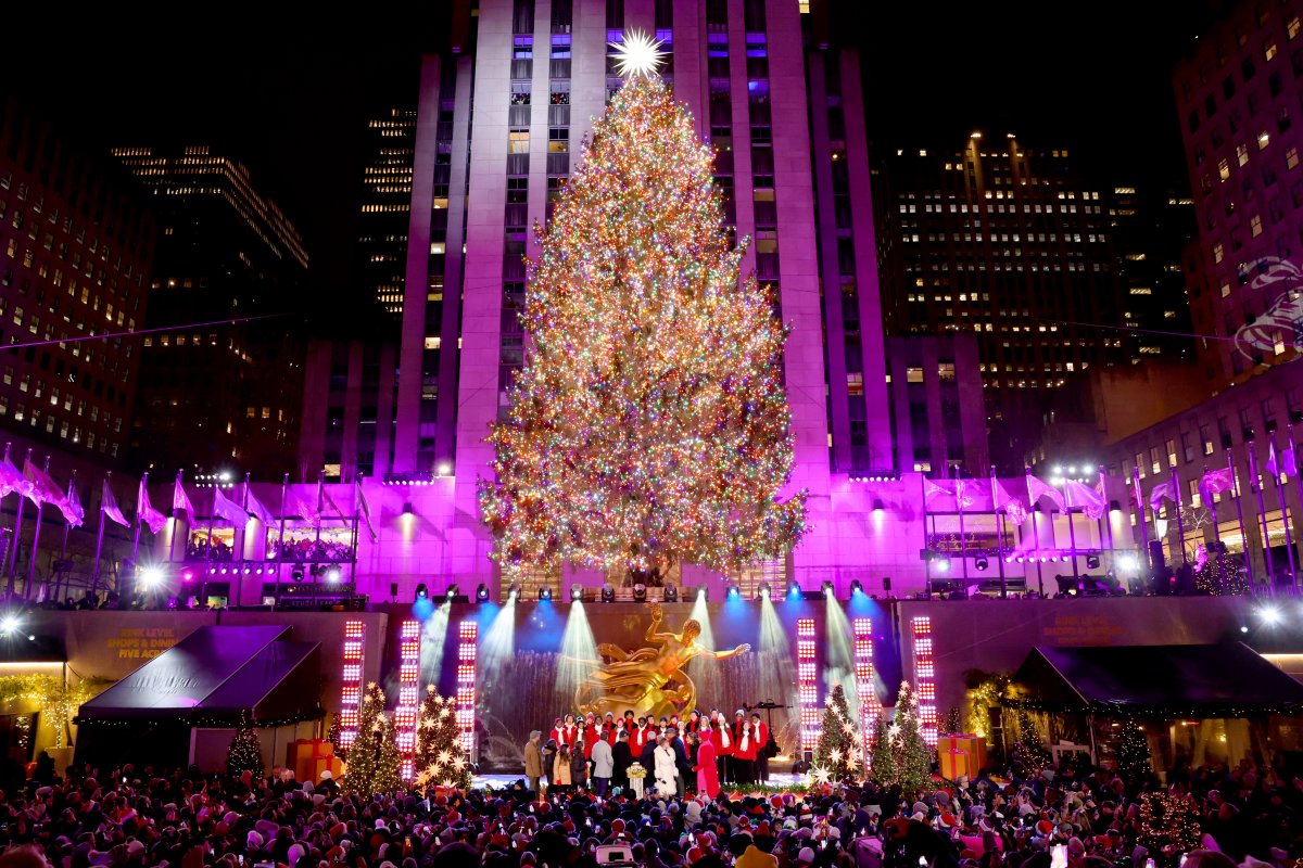 Rockefeller Center Christmas tree lighting 