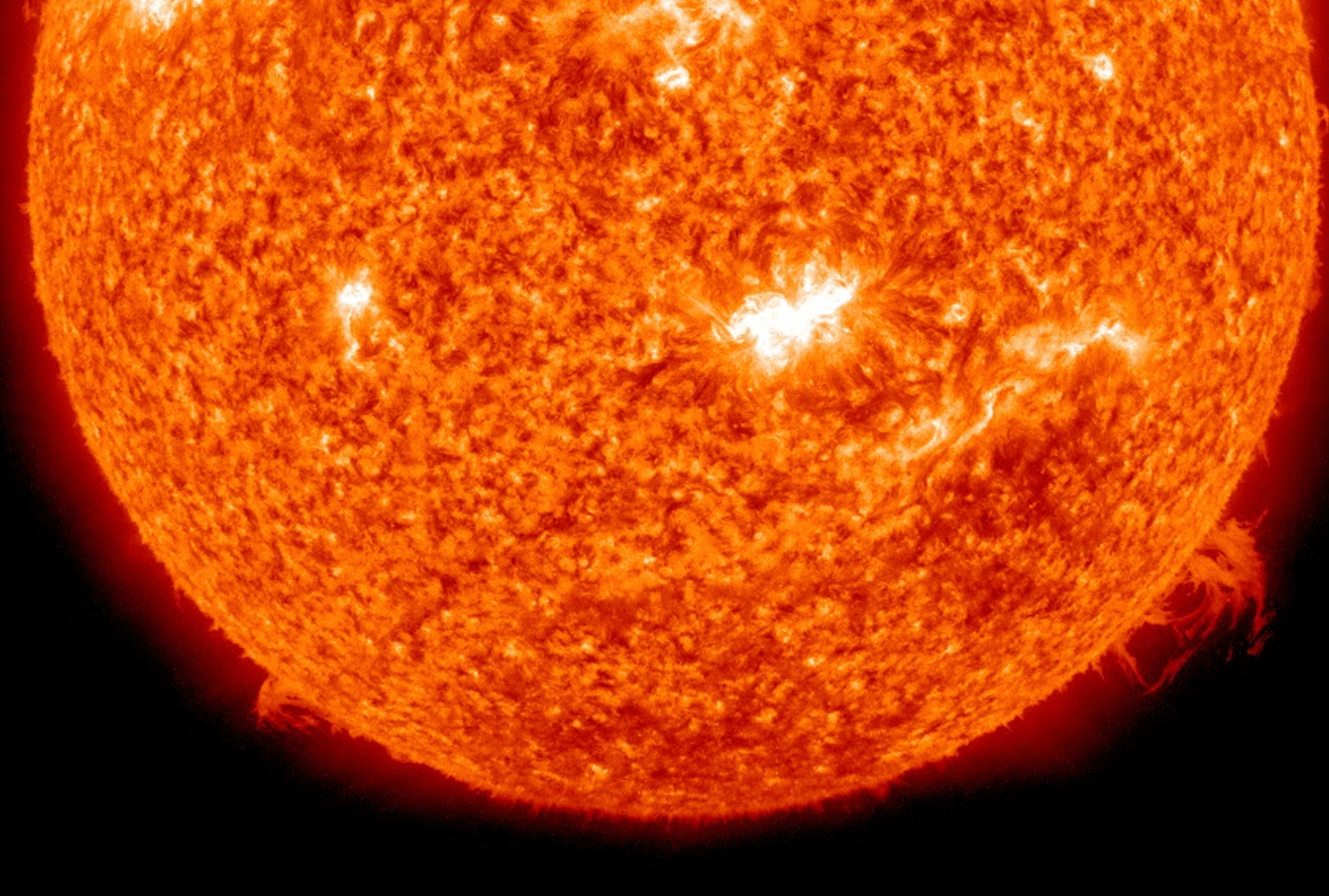The National Weather Service is monitoring “large” solar flares.