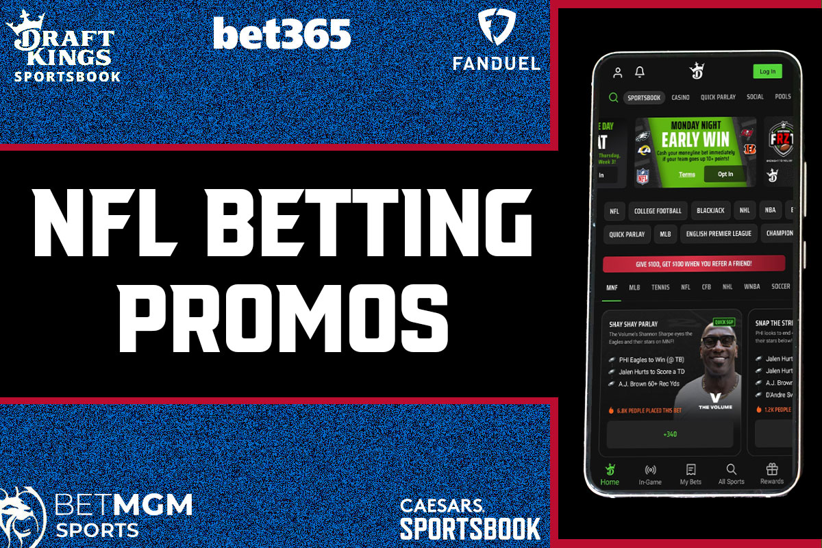 NFL Betting Promos: Secure $3,800 Sunday Bonuses From DraftKings, More