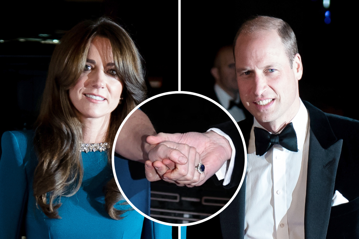 Prince William and Kate Middleton Hand Holding