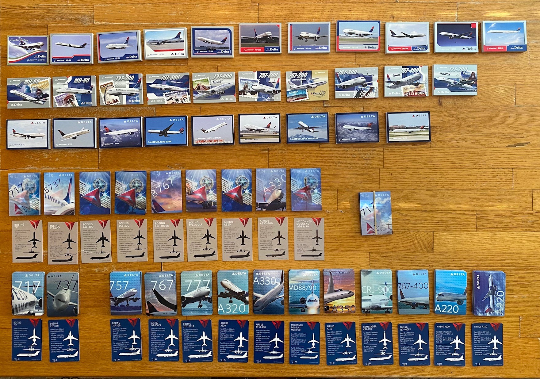 The Collectible Item Found On Delta Flights You Might Not Know About   Delta Aircraft Trading Cards 