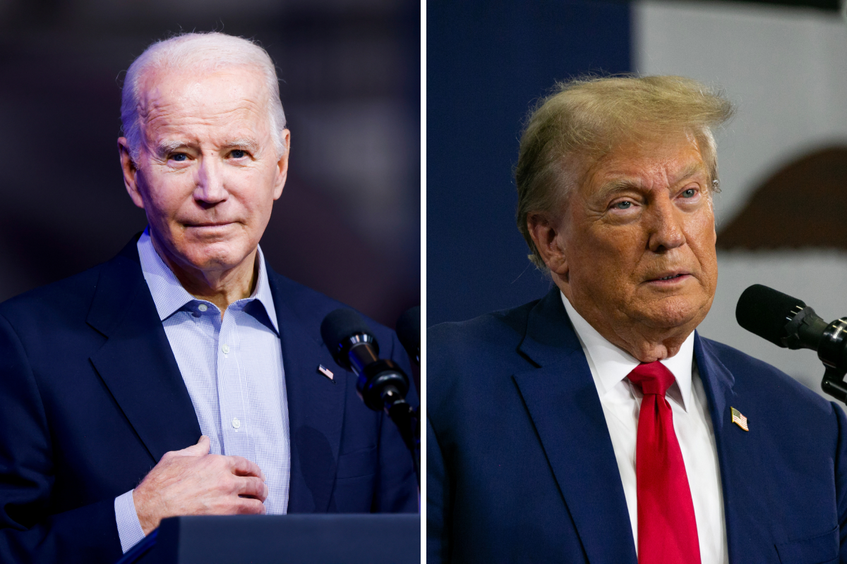 Joe Biden and Donald Trump