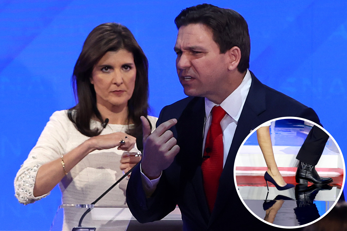 Ron DeSantis' Heels Compared to Nikki Haley's in Republican Debate - Abby DeSantis Measurements: Public Glimpses Of The DeSantis Family