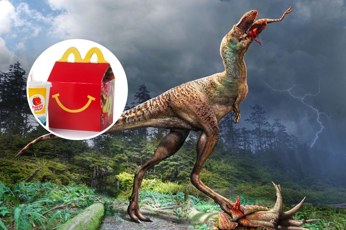 dinosaur happy meal