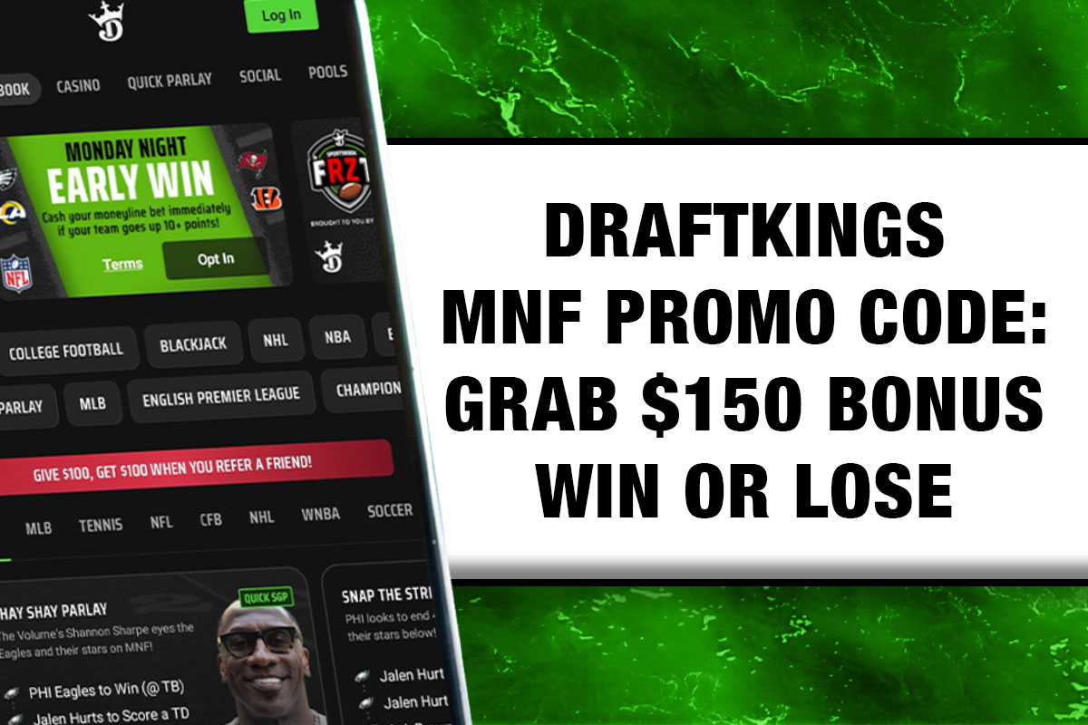 DraftKings Sportsbook Promo Code for MNF: Grab $150 Bonus for TEN-MIA, GB-NYG