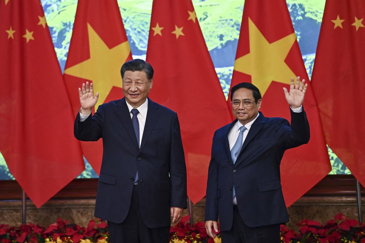 Xi Jinping with Vietnamese leader