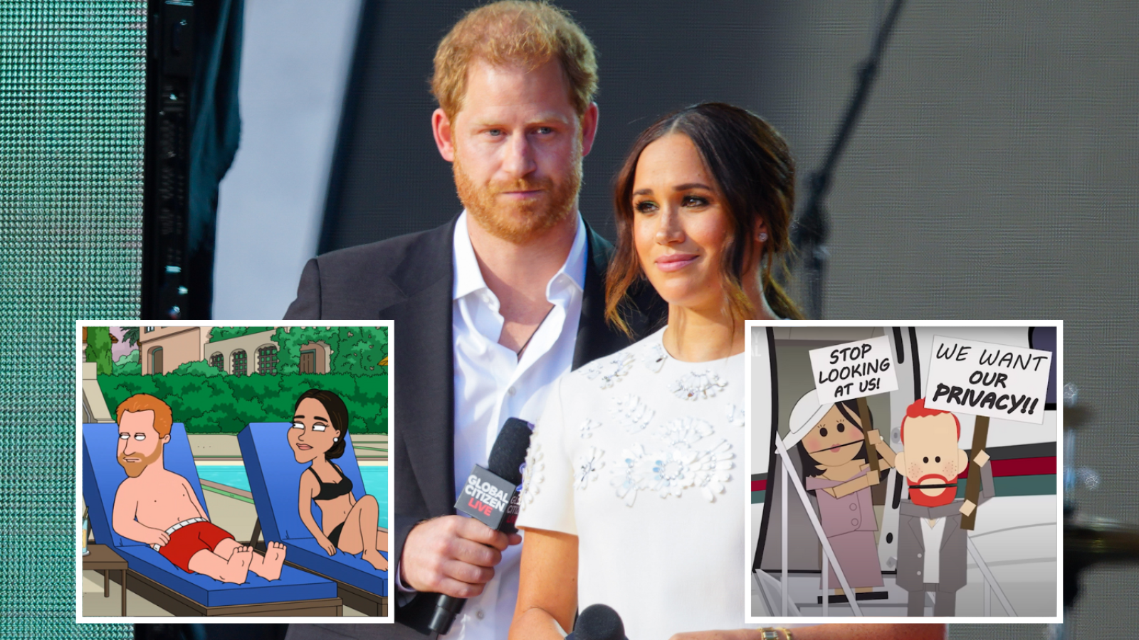 How Prince Harry And Meghan Were Spoofed In 2023—'South Park' To Late Night