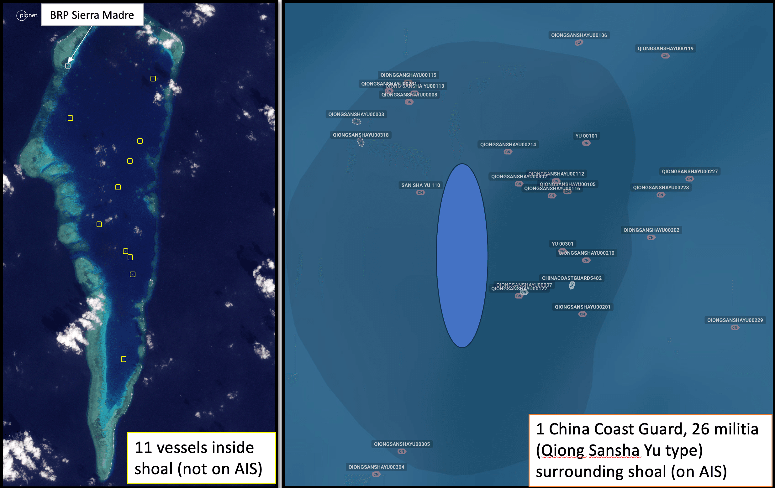 Satellites Capture China's Militia Ships Parked In US Ally's Territory ...