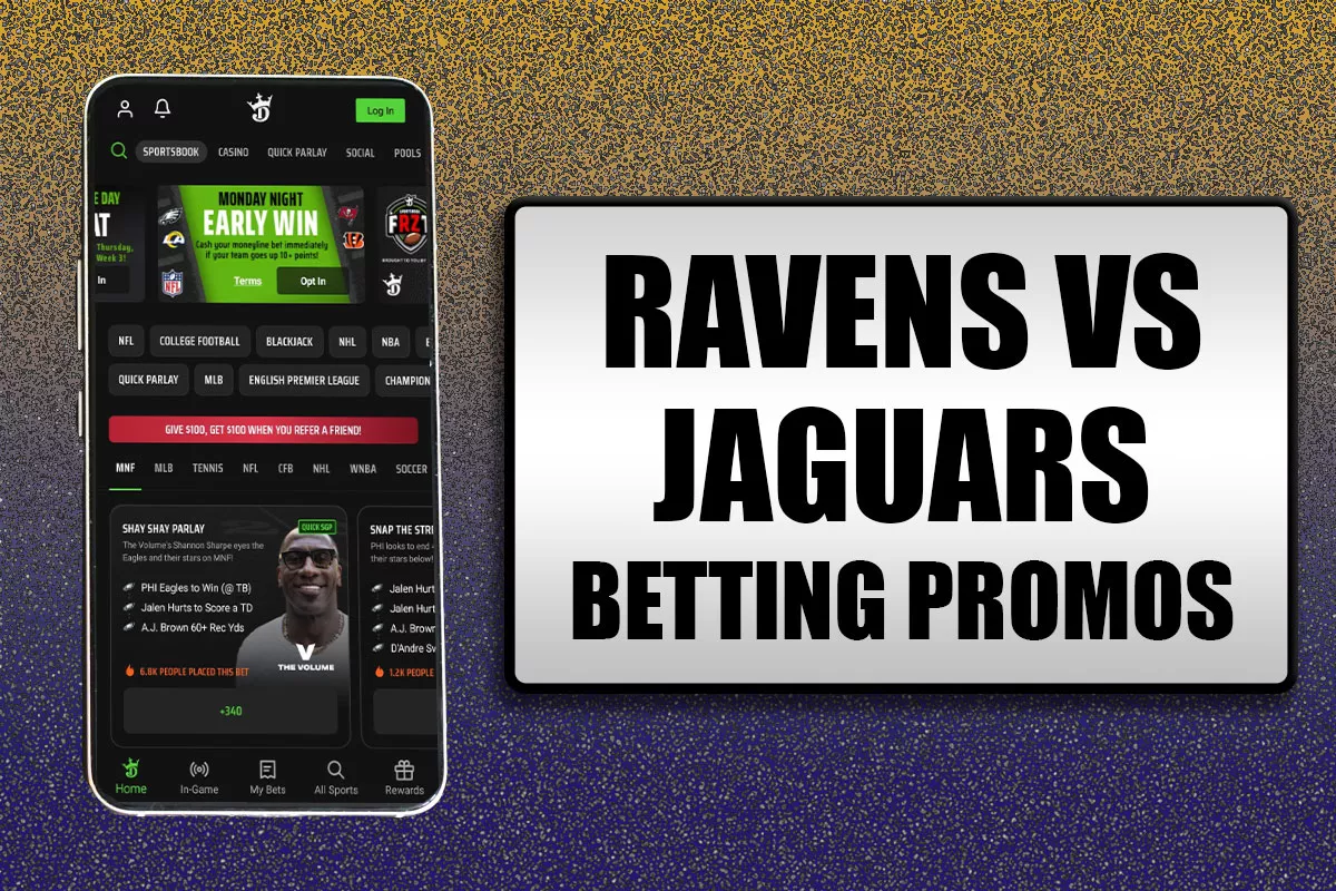 Ravens-Jaguars Betting Promos: Get $4K+ SNF Bonuses From ESPN BET, More - Vimarsana News