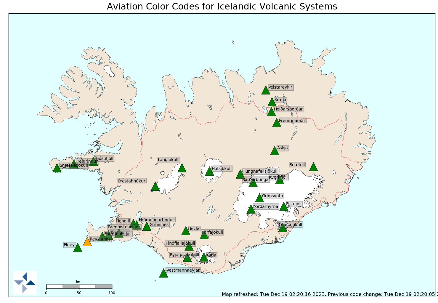 Iceland Volcano Maps Show Huge Fissure Evacuation Zone After Eruption   Iceland Aviation Map 