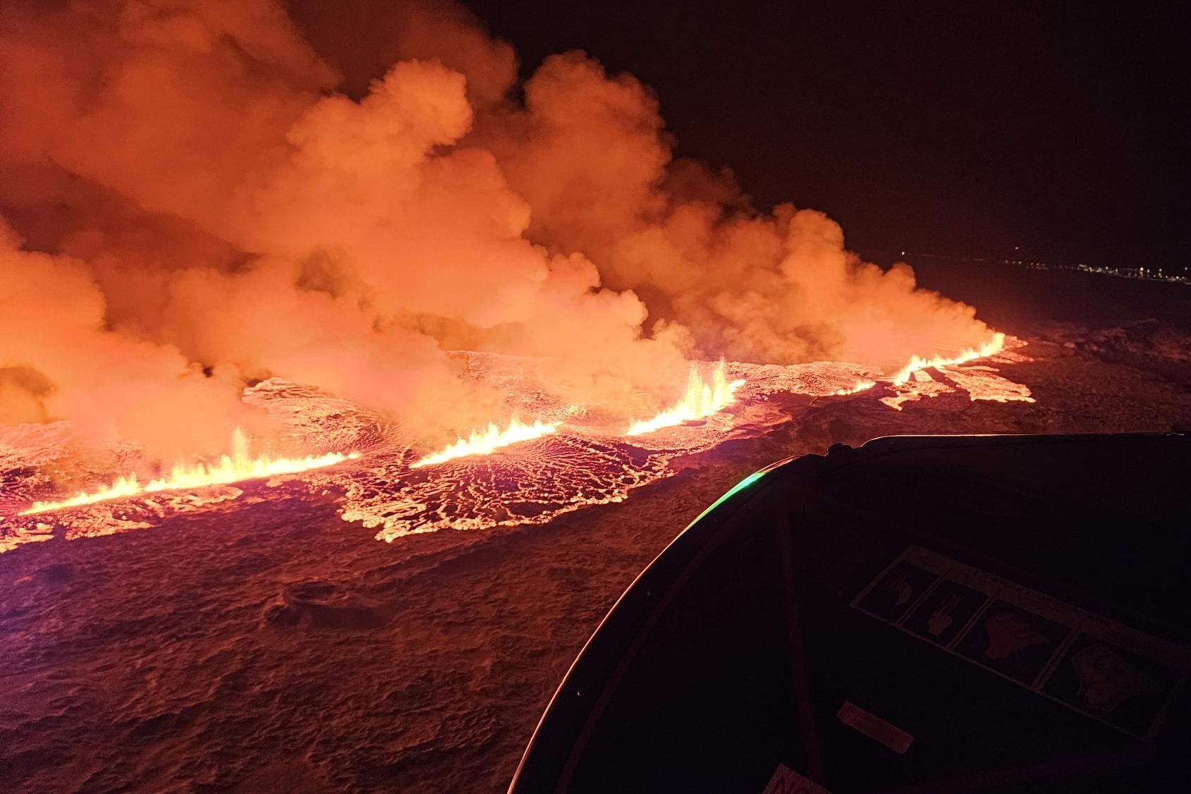 Iceland Volcano Update as Eruption Shoots Lava Over 650 Feet in the Air