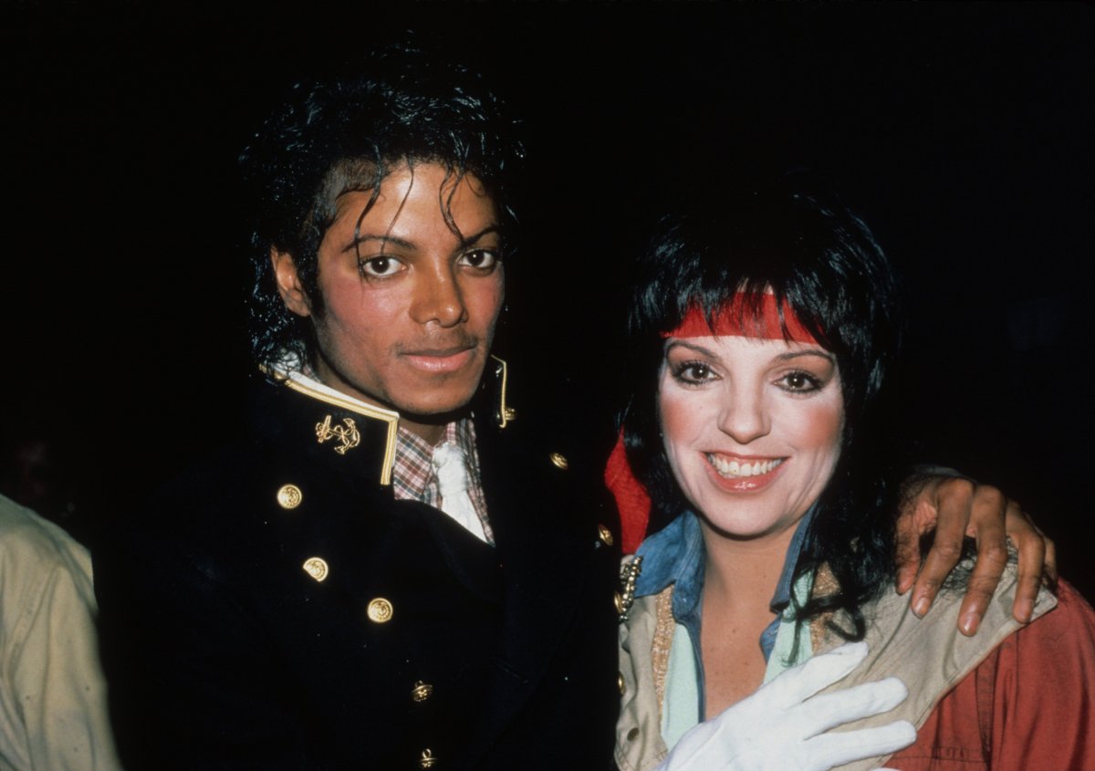 Michael Jackson (left) and Liza Minnelli, 1988