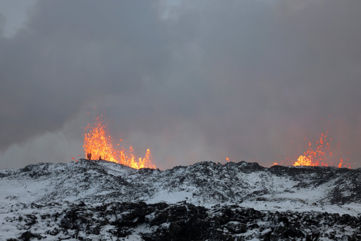 Iceland eruption landscape