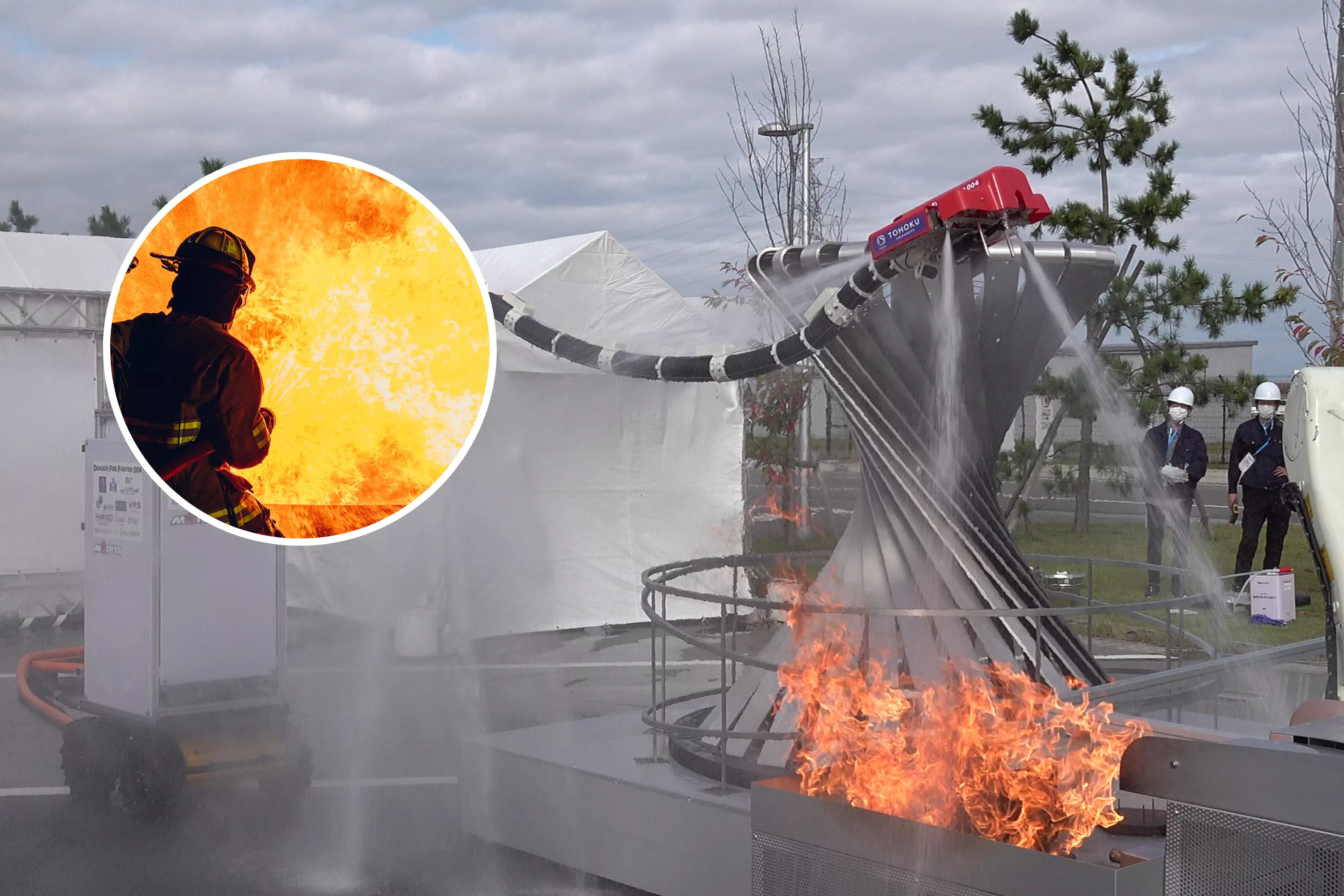 Flying Dragon Bot Spouts Water To Fight Fires Too Dangerous for Humans - Vimarsana News