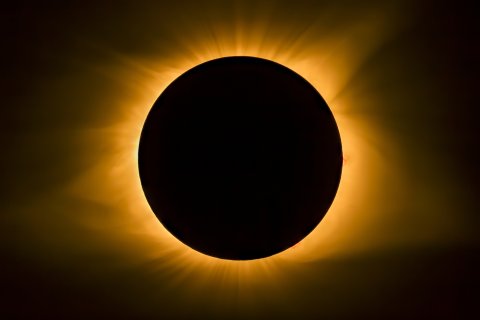 Total solar eclipse view in Kentucky 2017.