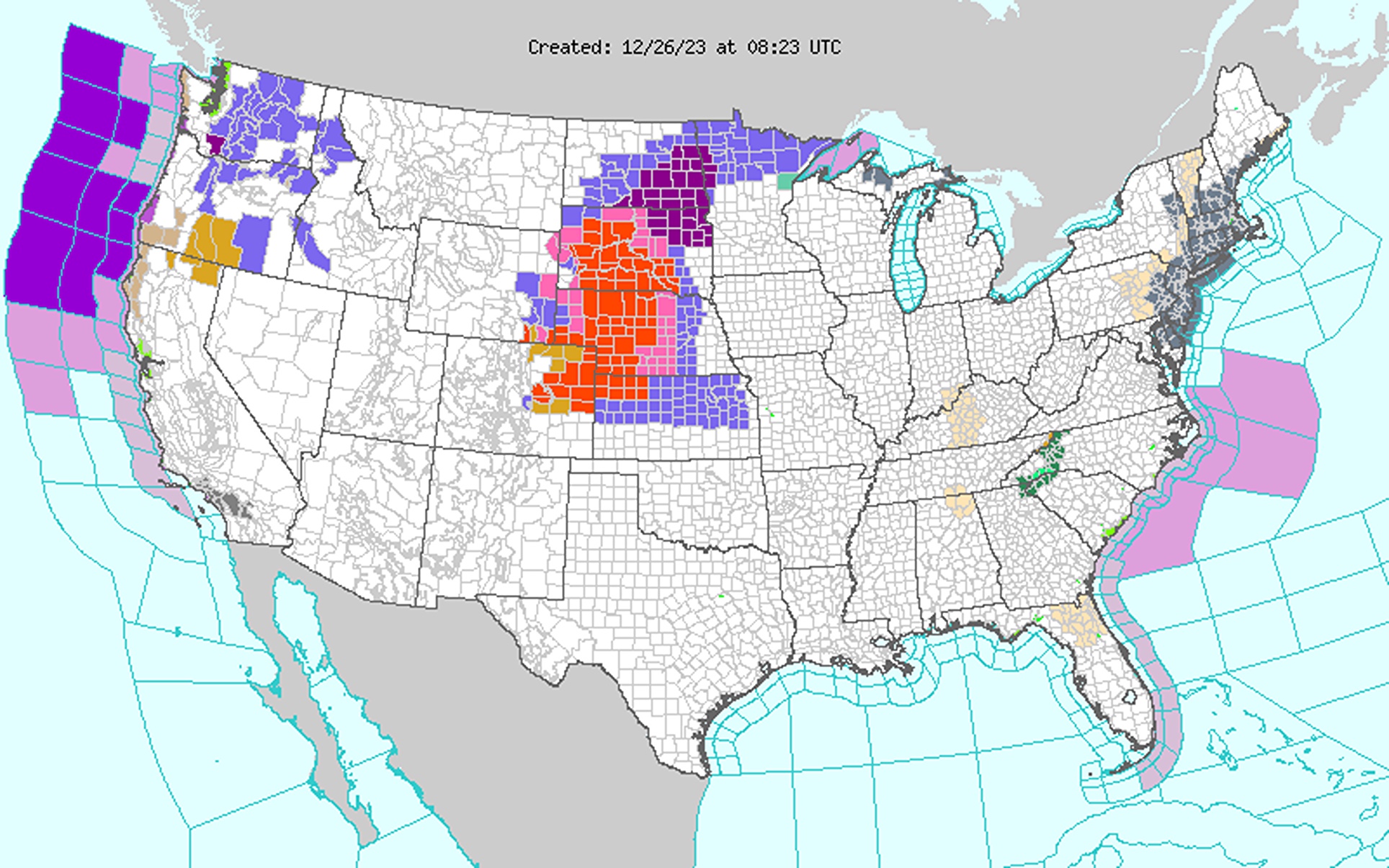 Blizzard And Winter Storm Weather Warnings Issued For 6 States ...