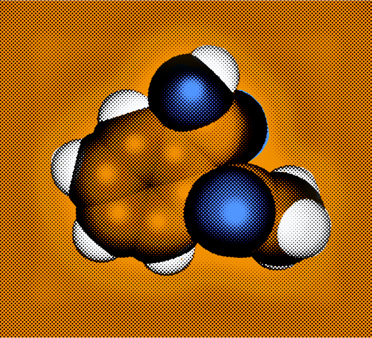 Drew Provan molecules art aspirin