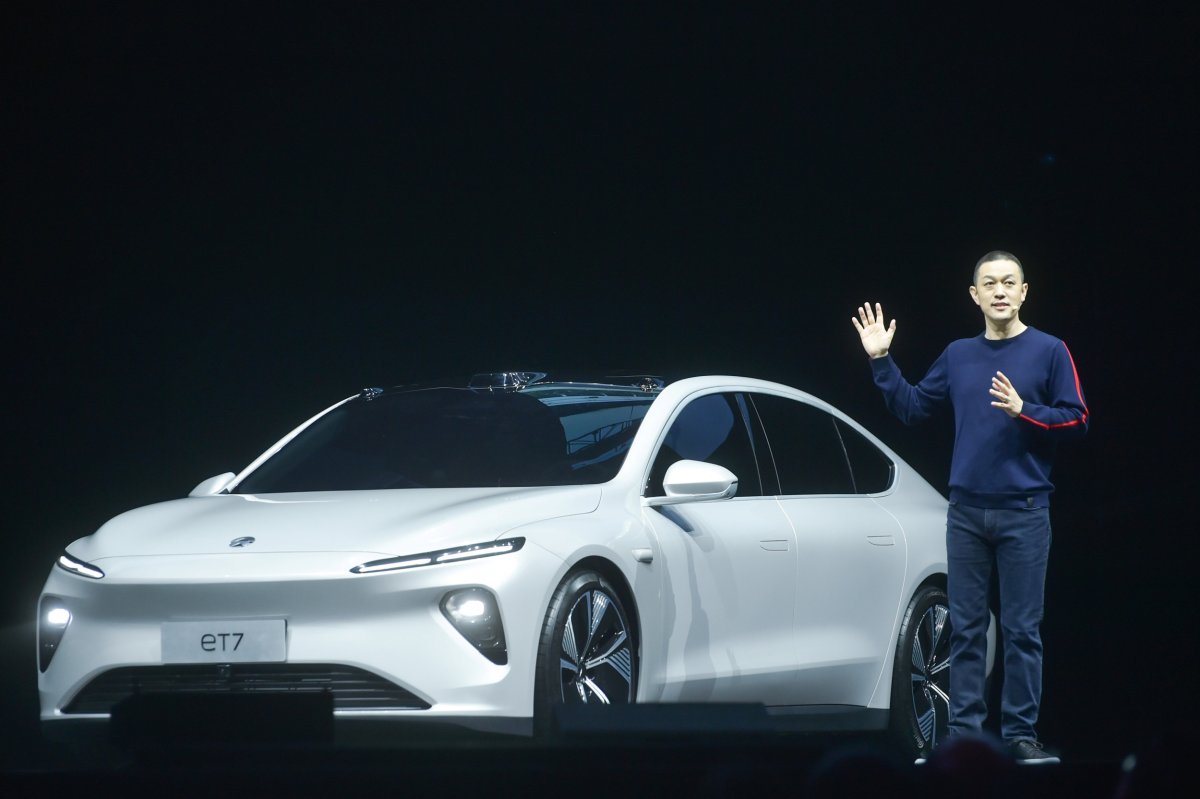 William Li Presenting Nio Car 