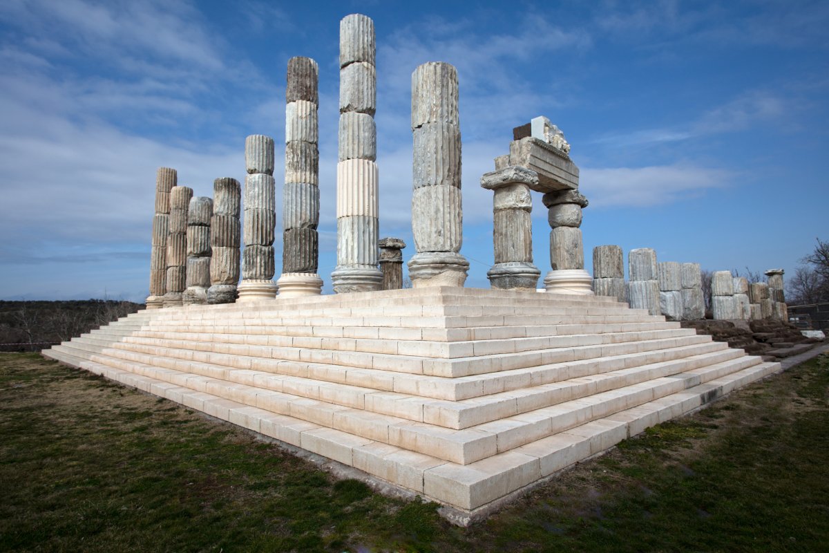 The ancient Greek temple of Apollon Smintheion