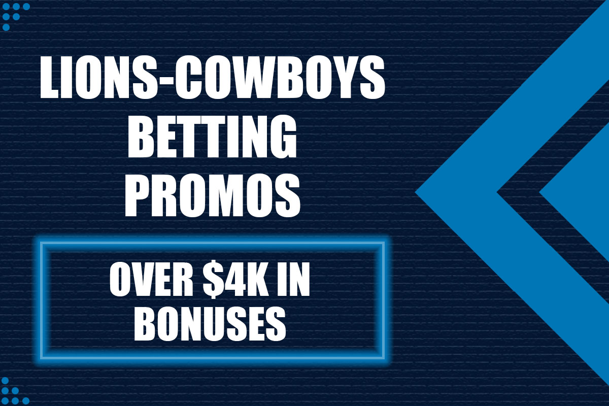 NFL Betting Promos: Snag $4,050 Lions-Cowboys Bonuses From ESPN BET, More