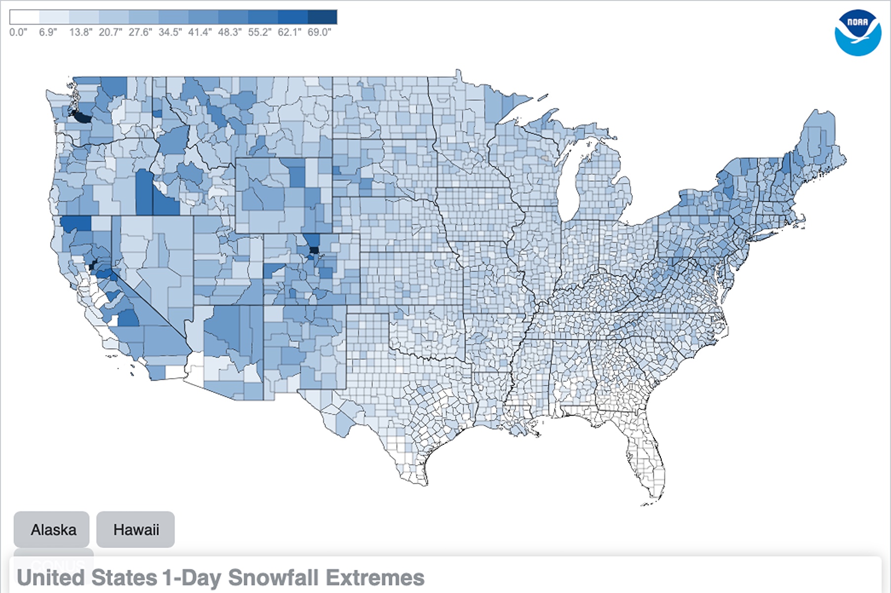 Snow Map Shows Snowfall Record Where You Live – United States KNews.MEDIA