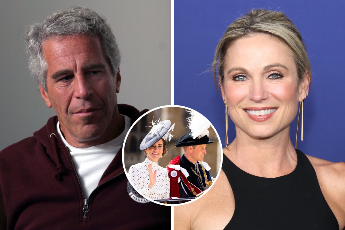 Jeffrey Epstein, Amy Robach, William and Kate