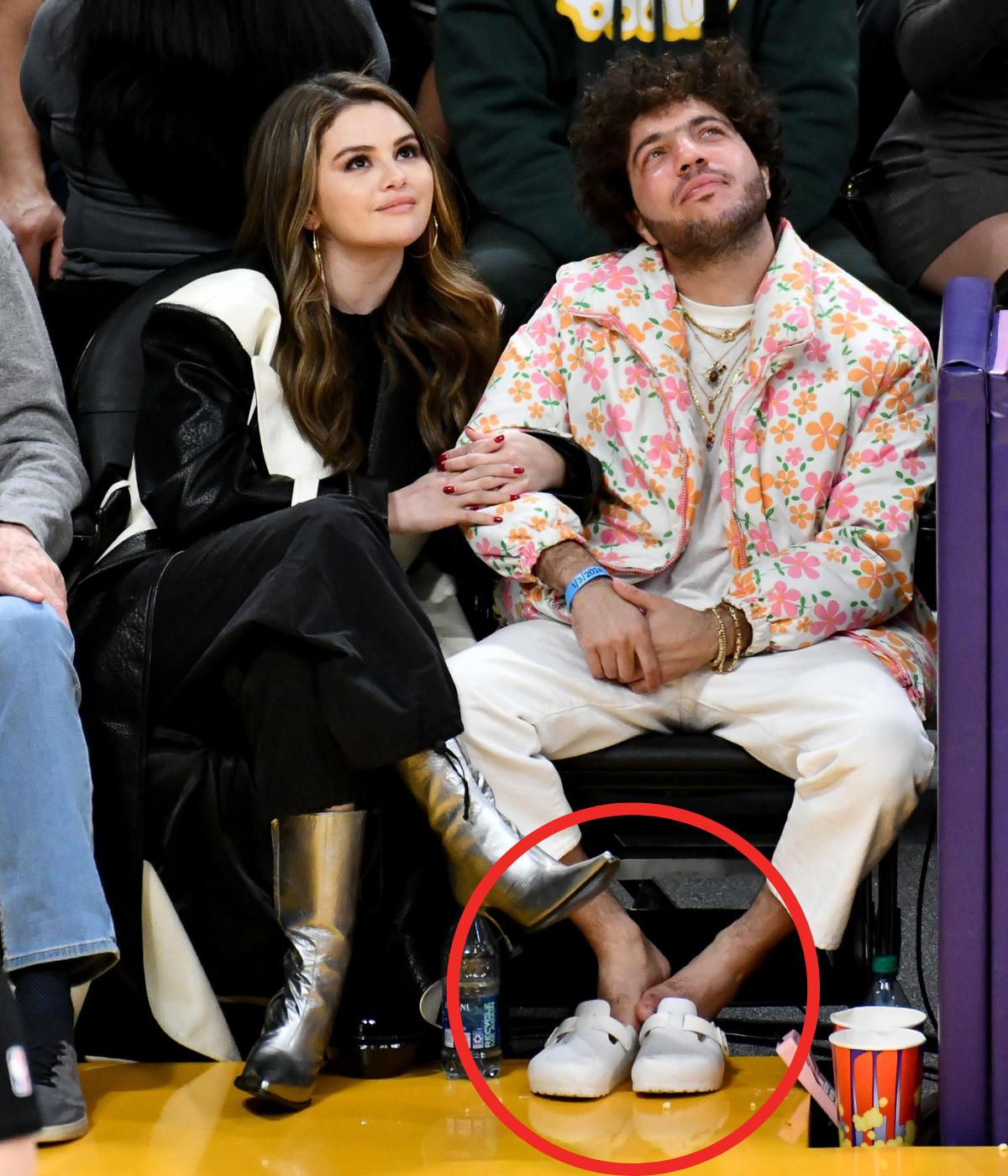 Benny Blanco slammed over new Selena Gomez photos 1 Selena Gomez and Benny Blanco, Lakers' Game