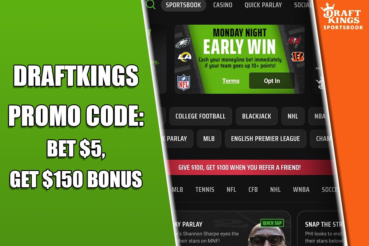 DraftKings Promo Code: Bet $5, Get $150 Bonus on Steelers-Ravens DraftKings Promo Code: Bet $5, Get $150 Bonus on Steelers-Ravens