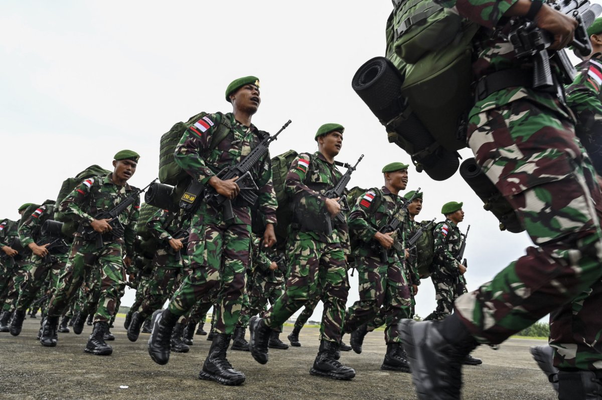 Indonesia, soldiers, prepare, to, deploy, to, Papua