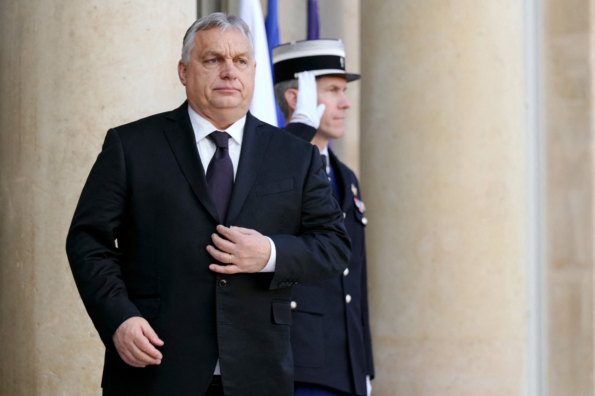 VIktor Orban pictured in Paris France EU