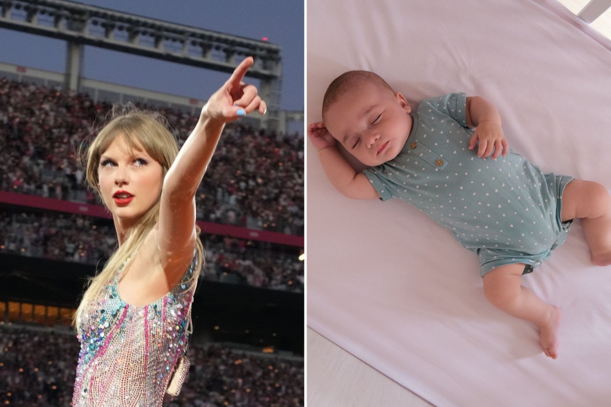 File photo of Taylor Swift and baby.