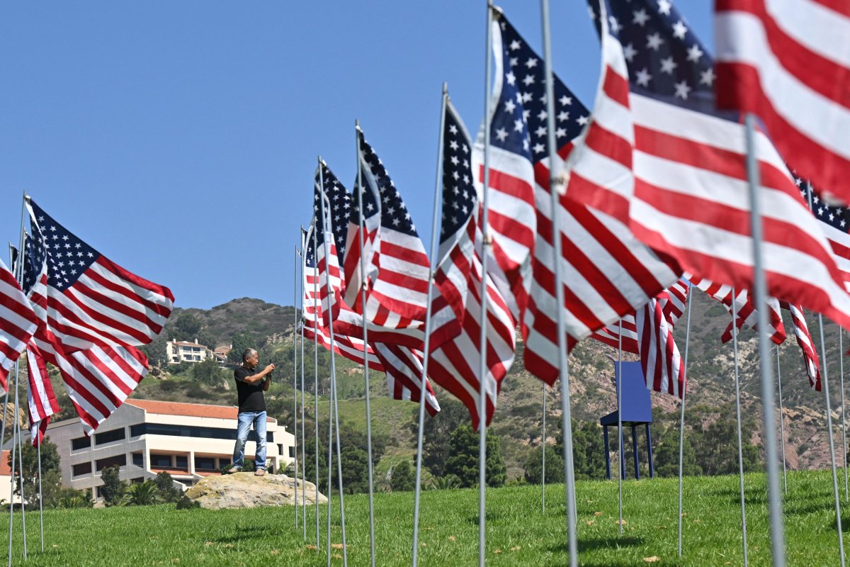 Pepperdine University U.S. flags