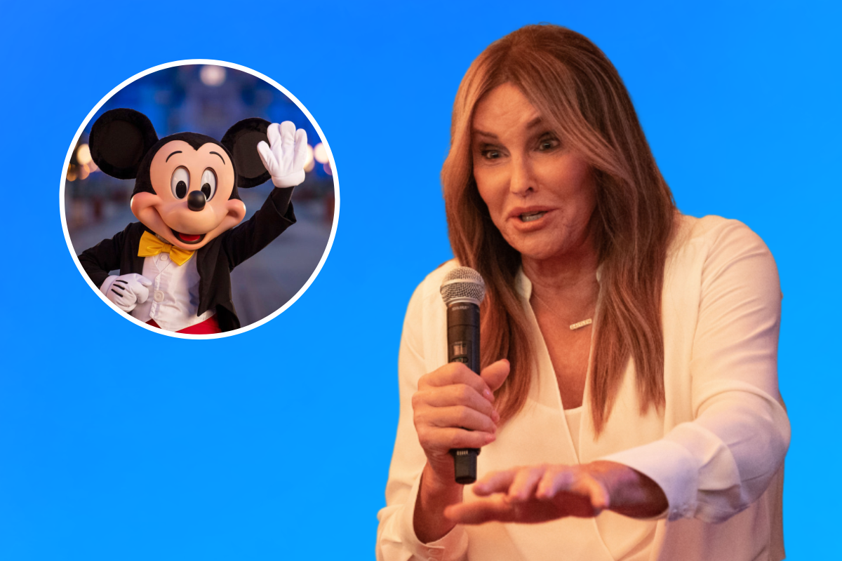 Caitlyn Jenner in October 2023, Mickey Mouse