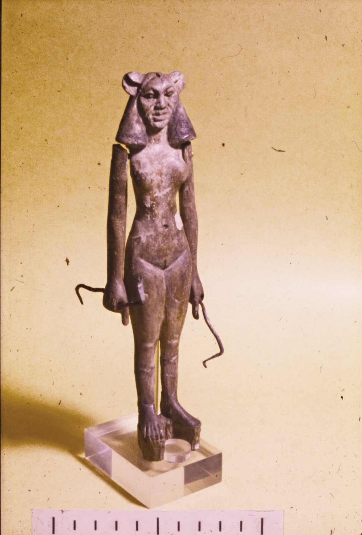 An ancient Egyptian wooden figurine