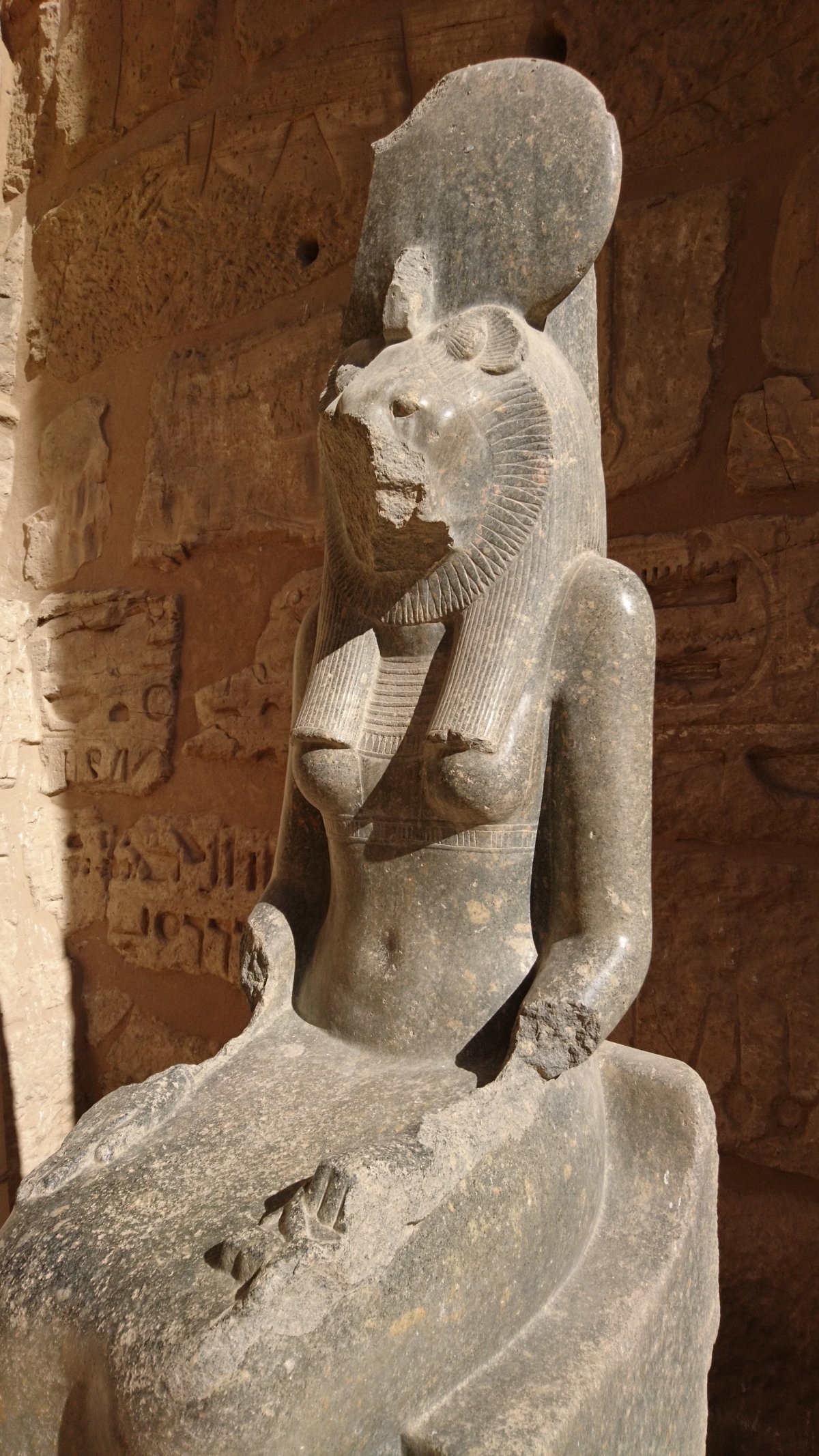 Statue of ancient Egyptian goddess of medicine