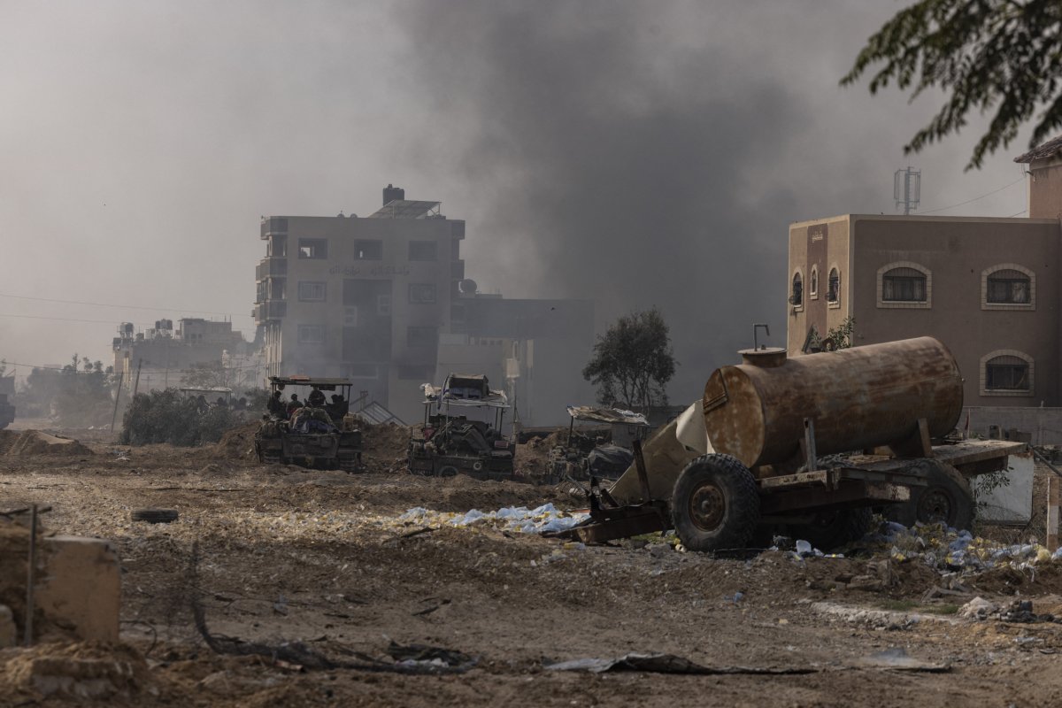 IDF tanks operate in devastated Gaza Strip