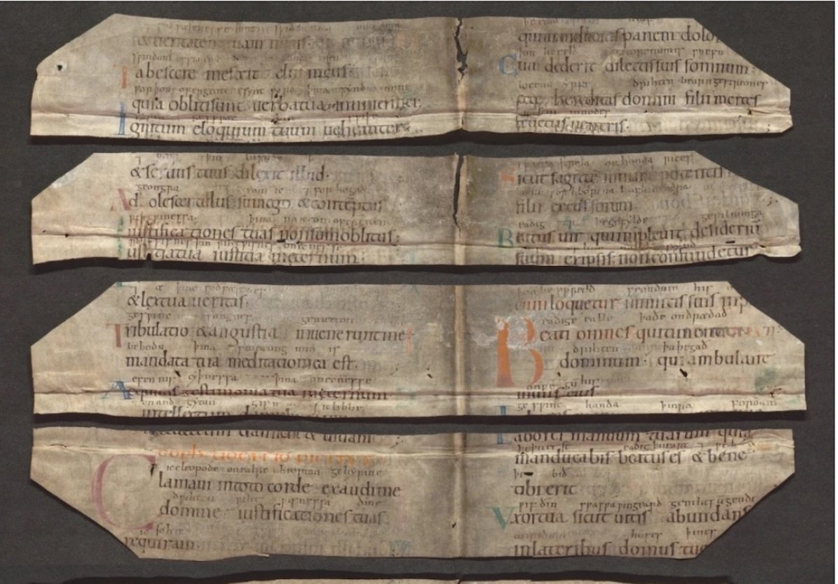Fragments of an 11th century manuscript