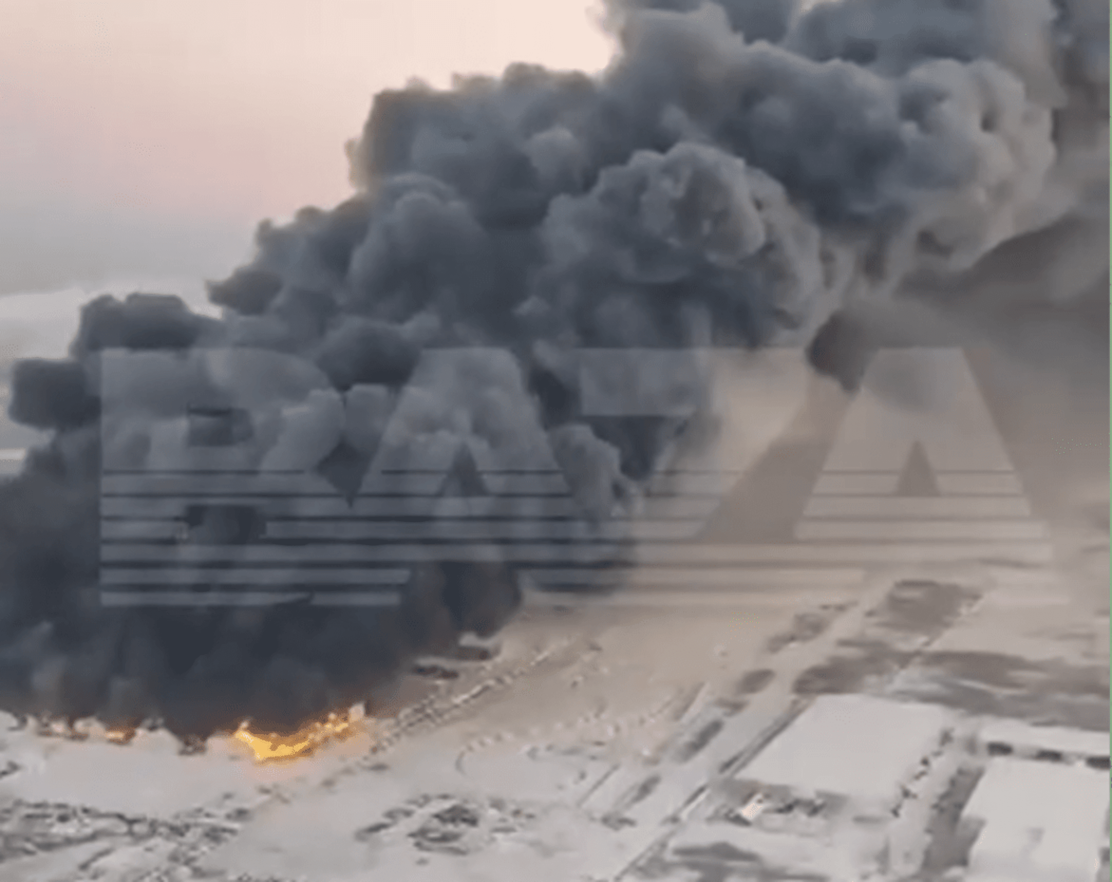 Huge Fire Rips Through Russian Warehouse as Arson Suspected Huge Fire Rips Through Russian Warehouse as Arson Suspected