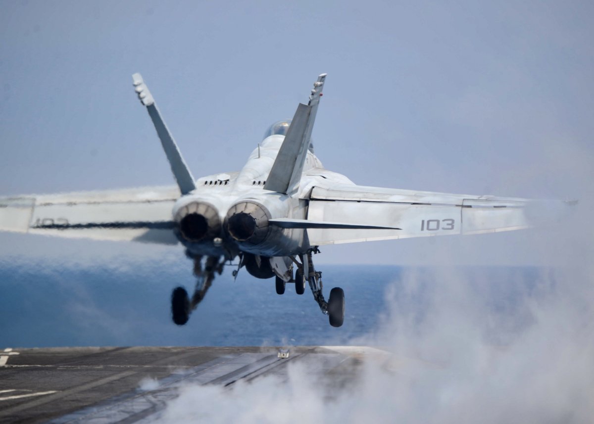 US F/A-18 strike aircraft pictured in 2018