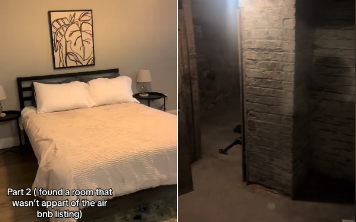 The secret room found in an Airbnb.