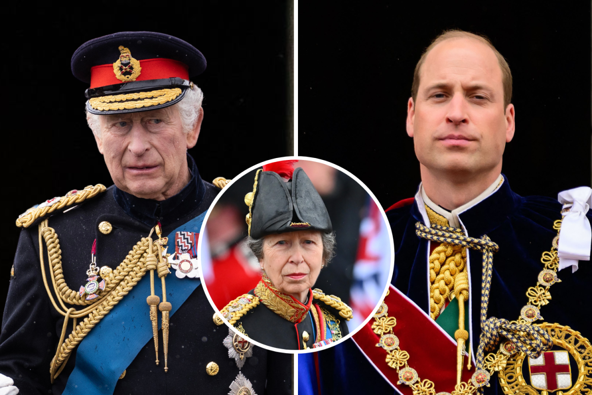 King Charles, Prince William and Princess Anne