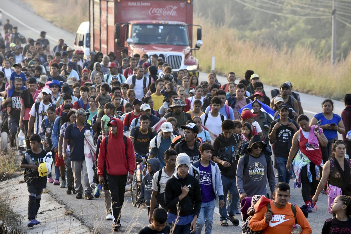 Migrant caravan in Mexico