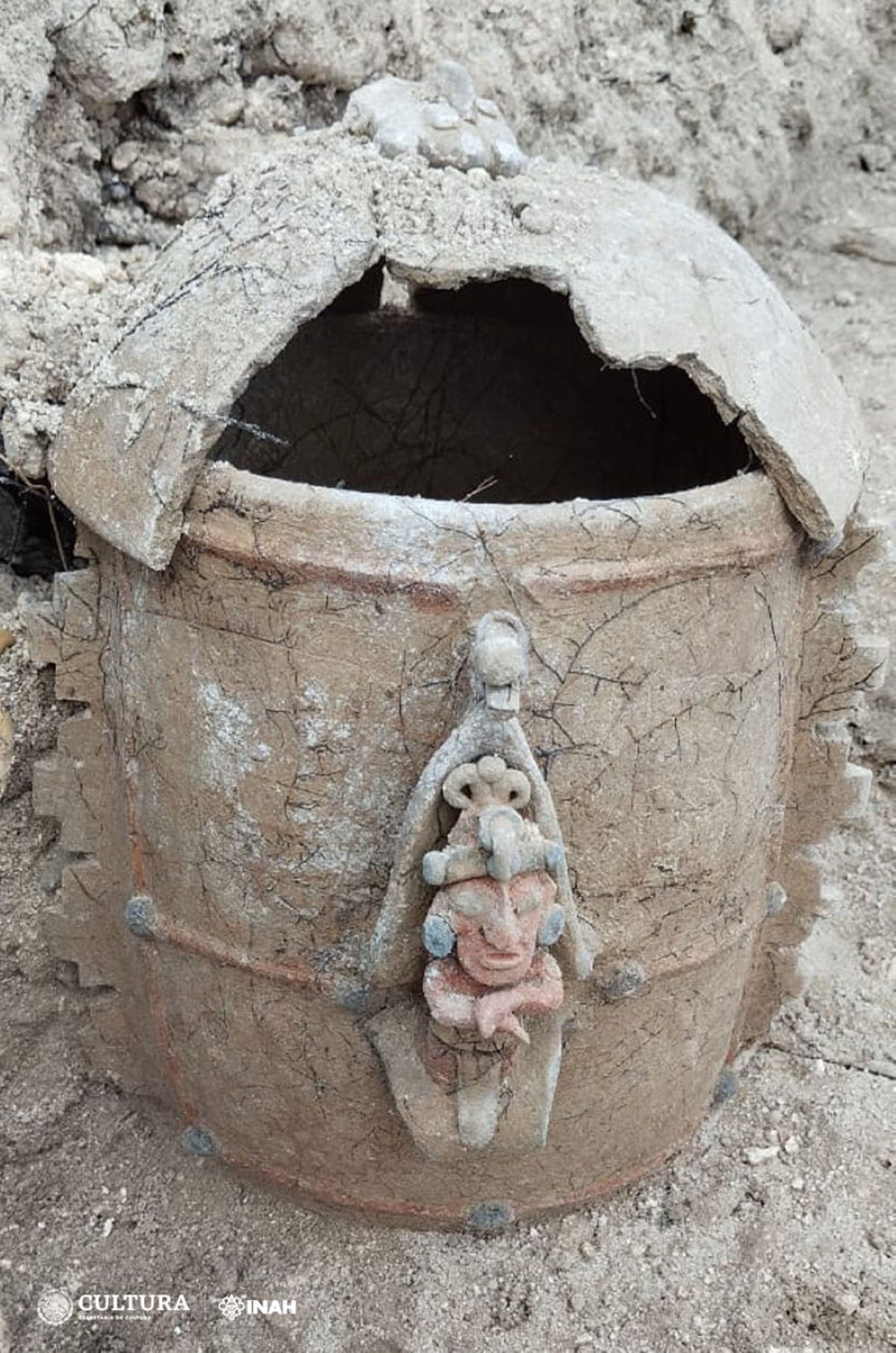 The ancient Maya funeral urn