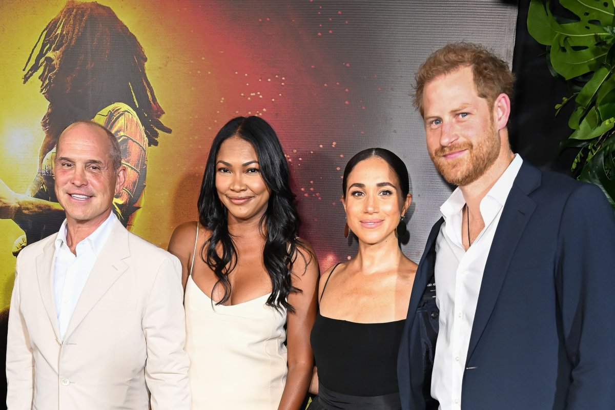 Prince Harry, Meghan Markle with Paramount Boss